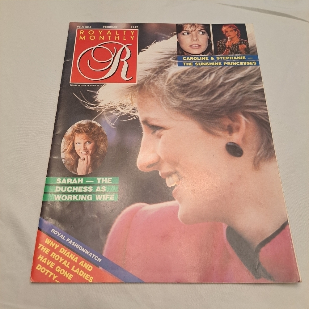 ROYALTY MONTHLY MAGAZINE - PRINCESS DIANA COVER (FEBRUARY 1987, VOL.6 NO.5)